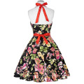 Vestido de cóctel de la vendimia del Pinup de la tolerancia Karin halter barato corto de la flor del estilo retro CL4595-9 #